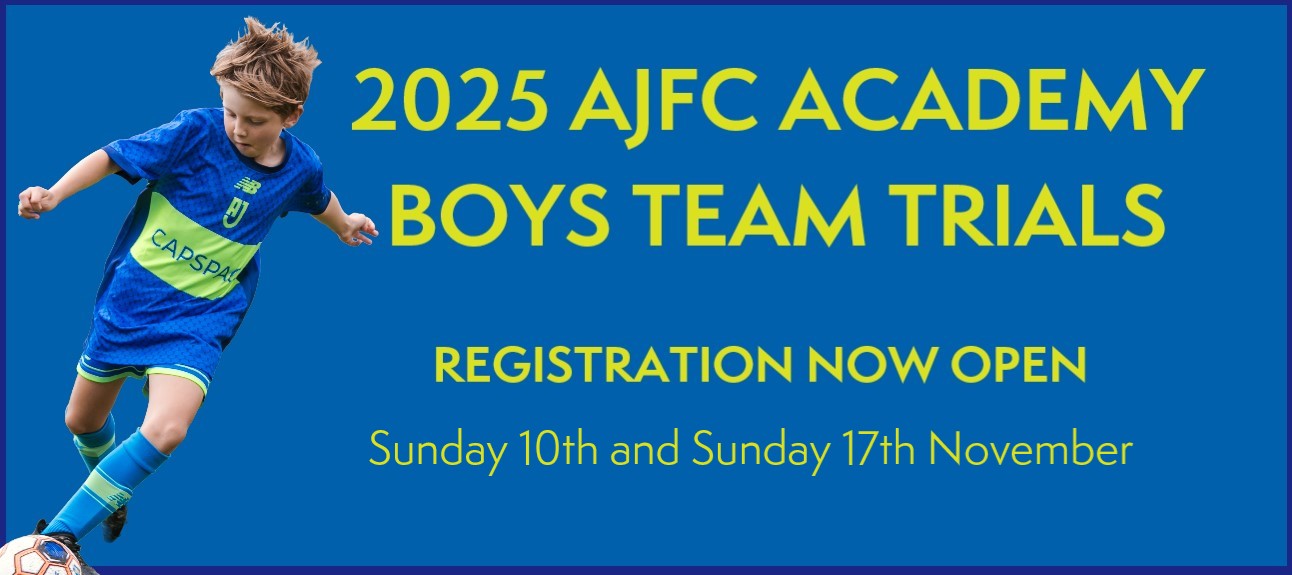 2025 AJFC Academy Boys Team Trials - Registration Now Open