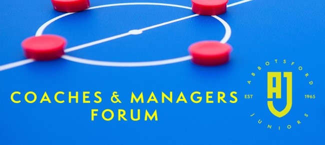 Abbotsford Juniors Football Club Coaches and Managers Forum Presentation