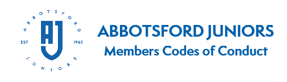Abbotsford Juniors Members Codes of Conduct